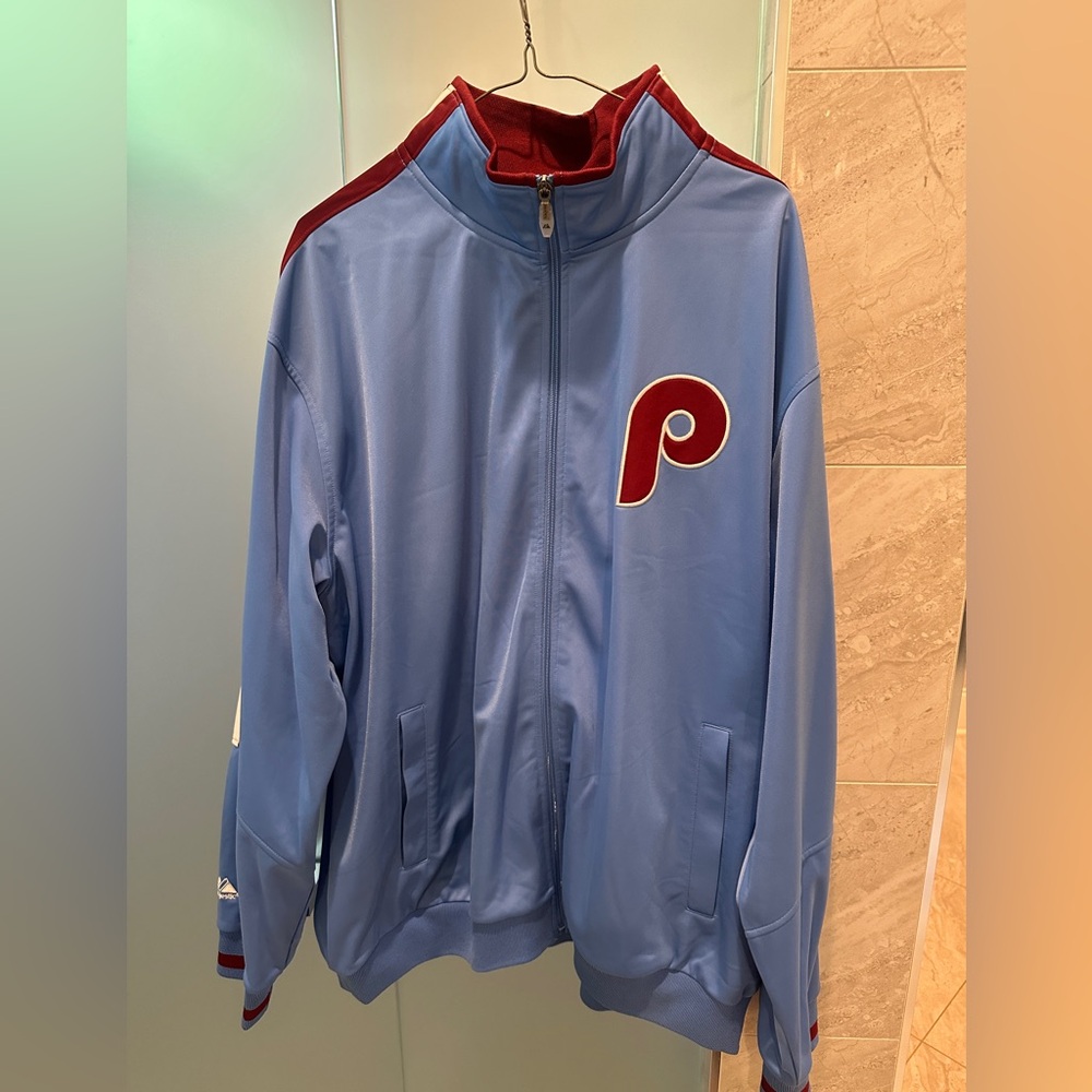 Men’s Phillies powder blue vintage jacket